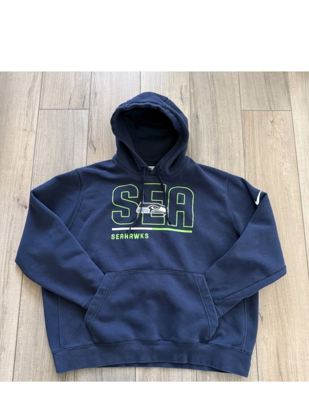 Seattle Seahawks Hoodie Mens XL Navy NFL Football Nike Sweatshirt